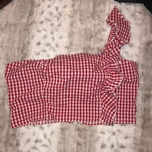 red flannel tube top